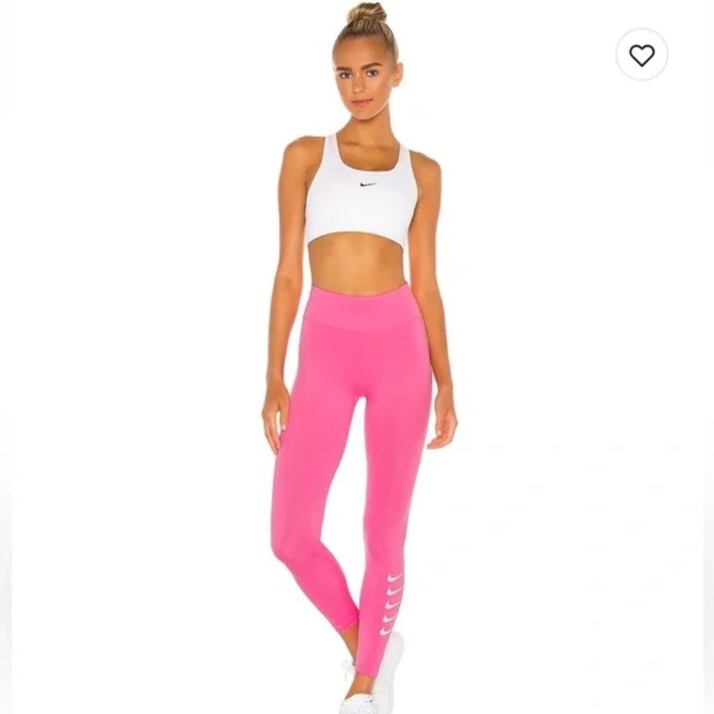 Nike Swoosh Run Tight In Pink Glow